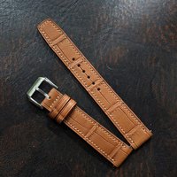 Vietnam pemasok kerajinan tangan mewah asli buaya tali kulit tali gelang jam tangan 18 mm-24 mm disesuaikan jam tangan baja anti karat
