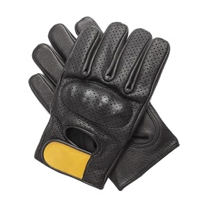 ถุงมือหนังสำหรับขี่มอเตอร์ไซค์สไตล์นักแข่งในเมืองฤดูร้อน - Product Image 1