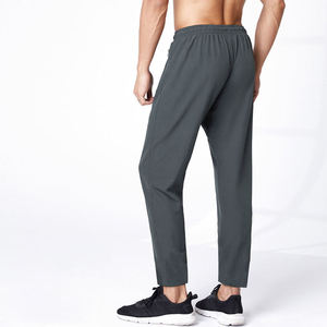 Men's Ice Silk <b>Trousers</b> Solid Color Mid-Waist Loose Breathable <b>Waterproof</b> Windproof Straight-Leg Casual Sporty Pants Thin - Product Image 2