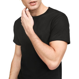 Camiseta de Hombre de Alta Calidad, Negra, Cuello Redondo, Manga Corta, Casual, 100% Algodón, Corte Regular, Transpirable, Ecológica, de Secado Rápido - Product Image 4