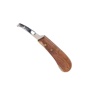 Cuchillo de doble filo para pezuñas, de acero inoxidable alemán, reutilizable, equipo veterinario profesional - Product Image 1