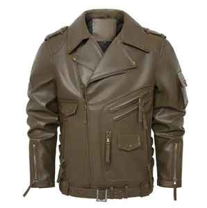 แจ็คเก็ตหนังผู้ชายคุณภาพพรีเมียม ราคาดีที่สุด แจ็คเก็ตหนังคุณภาพสูงสุด แจ็คเก็ตหนังใส่สบายสำหรับฤดูหนาว - Product Image 6