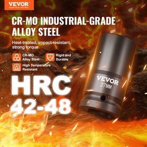 Set di chiavi a bussola a impatto metriche da 27-41 mm, 8 pezzi, in acciaio legato Cr-Mo a 6 punte, con misure facili da leggere per riparazioni auto - Product Image 2