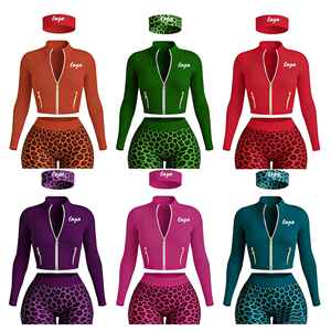 Ensemble 3 pièces pour femme : combinaison, haut tricoté à manches longues, jupe et body – Tenue décontractée pour soirée, club, automne-hiver – Vente en gros - Product Image 2