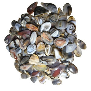 Agate naturelle du Botswana de haute qualité, cabochon de forme mixte, 20-45 mm, 8-12 g, certifiée par un tiers pour la fabrication de bijoux KHUSHI - Product Image 3