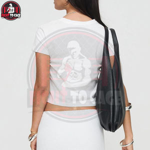 Nueva Llegada OEM ODM Camisetas Cortas Blancas Ligeras para Mujer, Impresión Personalizada, Material Suave al Tacto, Cómodas, Hechas a Mano, para Verano - Product Image 5