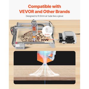 Kit Pompa Aria Regolabile da 30 L/min per Incisore Laser, Materiale Metallico, Nuova Condizione, Elimina Fumo e Polvere, Riduce le Imperfezioni Superficiali - Product Image 2