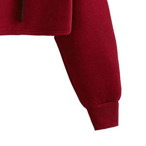 Sudadera con capucha personalizada con logo Street Sear para mujer, transpirable y ajustable, sudadera corta informal para chicas - Product Image 5