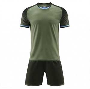 เสื้อเจอร์ซีย์ฟุตบอลแขนสั้น แห้งเร็ว ผลิตจากผ้าใยมะกอก เป็นมิตรต่อสิ่งแวดล้อม ต้านเชื้อแบคทีเรีย ระบายอากาศได้ดี ผลิตจากผ้าสแปนเด็กซ์/โพลีเอสเตอร์ น้ำหนักเบา เหมาะสำหรับกีฬาฟุตบอล - Product Image 1