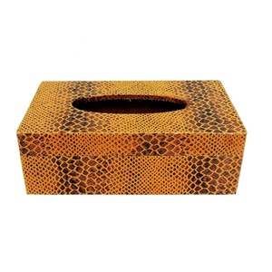 High Quality <b>Orange</b> Rectangular PU Leather Jewelry and <b>Gift</b> Box Handmade Organizer with Elegant Style for Rings and Bracelets - Product Image 2