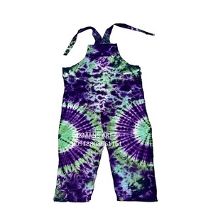 Algodón tie Dye mono pijama bohemio parche mono vestido de la India tie Dye mono pijama vestido de la India - Product Image 3
