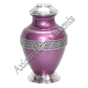 Urna de cremación de aluminio moderna con artesanía detallada Un hermoso recuerdo conmemorativo de Axiom Home Accents - Product Image 6