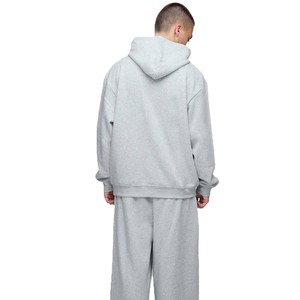Sudaderas con Capucha de Algodón Grueso al por Mayor para Hombre, Color Gris, Estilo Oversize, Personalizables con Logotipo, Fabricación y Suministro - Product Image 4