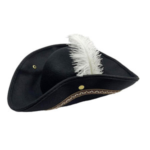 Sombrero Tricornio de Alta Calidad, Ligero y Ecológico, con Ala Curvada y Adorno Decorativo, en Tela de Algodón y Lino Suave para Actividades al Aire Libre - Product Image 1