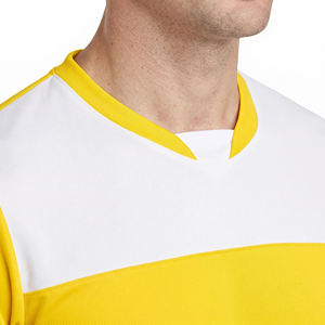 Camiseta Deportiva Personalizada con Bloques de Color para Hombre, 100% Poliéster, Secado Rápido, Cuello Redondo, Transpirable, Manga Corta, OEM, ODM, Venta al Por Mayor - Product Image 5