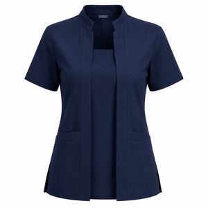 Premium Medical <b>Scrub</b> Uniform Women Healthcare Worker Nursing Suit Hospital Clinic Workwear <b>Scrub</b> <b>Set</b> - Product Image 2