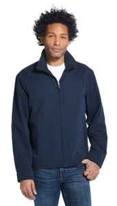 Veste polaire marine pour homme, fermeture éclair intégrale, col montant, coupe décontractée, coupe-vent, pour l'automne, en polyester - Product Image 3
