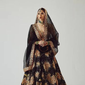 Premium Pakistani Bridle Dress Mint Green Sage Pastel Floor Length Bridal Maxi Gown With Delicate Floral Threadwork Sequin - Product Image 1