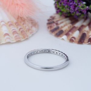 High Quality Moissanite Wedding <b>Sets</b> S925 Jewelry Half Eternity Moissanite <b>Ring</b> Diamond Gemstone <b>Rings</b> Women Birthday Gift - Product Image 3