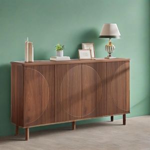 Modern Storage Sideboard <b>Buffet</b> Cabinet with Doors Contemporary <b>Buffet</b> <b>Table</b> with Practical Storage Solution - Product Image 6