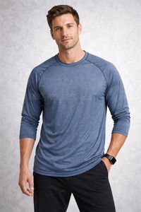 Men Casual Wear Men And Women Long Sleeve T Shirts Hot Selling New Design Custom <b>Logo</b> Solid Color Buy New Best Breathable - Product Image 6