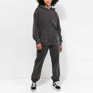 Sudaderas con Hombros Descubiertos con Efecto Ácido para Mujer, Sudaderas Extra Grandes con Efecto Ácido para Mujer con Colores y Logotipo Personalizados - Product Image 3