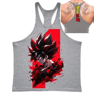 Débardeur d'été imprimé pour homme OEM ODM, en coton doux, pour la gym, l'entraînement, la musculation, le fitness, ou comme tenue décontractée de plage - Product Image 6