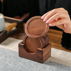Posavasos de Madera para Regalo de Boda, Posavasos de Madera con Soporte, Posavasos para Sublimación, Proveedor Mayorista - Product Image 6