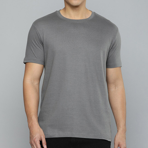 T-shirts pour hommes coupe classique effet délavé vintage, vente en gros, logo personnalisé, polyester/coton, séchage rapide et respirant, pour la vente en ligne - Product Image 2