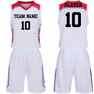 Ensemble d'uniformes de basketball imprimés par sublimation de haute qualité, respirant, séchage rapide, col en V, sans manches, personnalisable à 100 % - Product Image 2