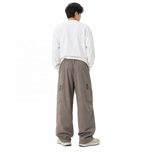 Pantalones Cargo de Nylon para Hombre con Cordón, Pierna Ancha, Bolsillos Múltiples Personalizados, Estilo Casual Urbano para Exteriores, Venta al por Mayor, Proveedor a Granel, EE. UU. - Product Image 2