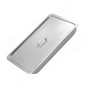 MARI INSTRUMENTS Bandejas de preparación de acero alemán para instrumentos quirúrgicos con tapa, certificadas CE, bandejas huecas - Product Image 3