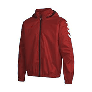 Men's Blue Hooded <b>Racer</b> <b>Jacket</b> Solid Color Zipper Closure Windproof Polyester Sporty Autumn Wear - Product Image 2