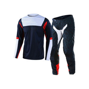 Conjunto de Pantalones y Jersey de Carreras de Motocross Profesional, Resistente al Viento, Transpirable, 100% Poliéster, Talla Grande para Adultos - Product Image 1