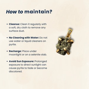 Pendentif en cristal de pyrite brute – Pierre naturelle certifiée pour la prospérité, la protection, l'abondance, la confiance et l'énergie positive - Product Image 4