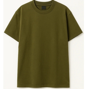 Camiseta de Manga Corta para Hombre, Color Sólido, Corte Regular, Cuello Redondo, Informal, de Algodón Transpirable, Diseño Liso, para Verano, con Logotipo Personalizado - Product Image 4