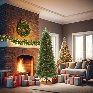 Árbol de Navidad Artificial Preiluminado de Lujo, Suministro Directo de Fábrica, de 1.5m a 3m, Premium, Ignífugo, de Alta Gama, Exquisito - Product Image 1