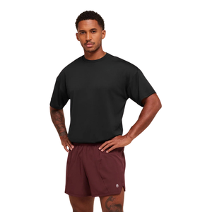 Shorts de sport athlétiques pour hommes, 5 pouces, légers, pour l'entraînement et le fitness, couleur bordeaux intense - Product Image 1
