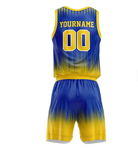 Ensemble de maillots de basket-ball personnalisés de qualité supérieure en gros, 100 % polyester, uniformes de basket-ball pour hommes et femmes - Product Image 2