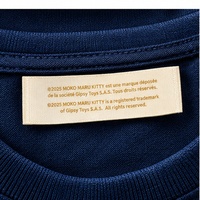 Étiquettes d'entretien personnalisées en satin imprimées avec texte, étiquettes pour vêtements et accessoires