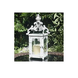 Farol Clásico Rectangular Árabe de Metal Negro de 12 Pulgadas de Alto con Vidrio Transparente y Hierro, Regalo Ideal para Festividades, Fiestas y Bodas - Product Image 3