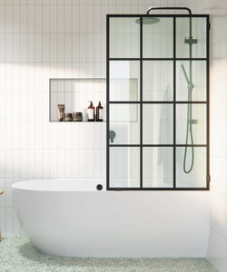 Portes coulissantes en verre sérigraphié pour salles de bain d'hôtel - Motifs imprimés personnalisés, design moderne durable, garantie de 2 ans, respectueux de l'environnement - Product Image 4