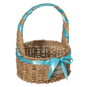 Seagrass <b>Wicker</b> Picnic <b>Basket</b> With Handle Handmade <b>Storage</b> <b>Basket</b> Wholesale eco-friendly Made in Vietnam - Product Image 1