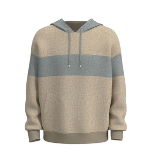 Wholesale Men's Winter Hooded Pullover 100% Cotton Eco-Friendly Breathable Windproof Casual Streetwear Solid Color Plain Dyed - Product Image 1