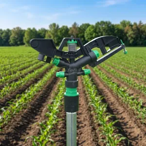 Arroseur rotatif POM à bras oscillant non réglable pour l'irrigation agricole et de jardin, arroseur à impact par réfraction 360° - Product Image 1