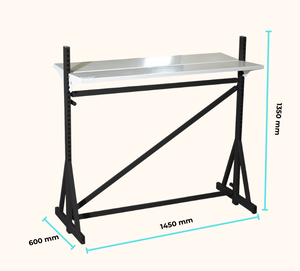 ADONG <b>Heavy</b> <b>Duty</b> Two-Tier Metal Display Rack | Supermarket Retail Stand <b>Shelf</b> | OEM Vietnam Manufacturer A09 - Product Image 2
