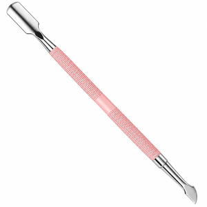 Empujador de Cutículas de Doble Punta Rosa, Removedor de Gel de Acero Inoxidable, Recortador y Limpiador de Uñas - Product Image 4