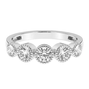 แหวนเงินแท้ 925 ประดับเพชร 5 รูปทรง ดีไซน์ทันสมัย กำลังเป็นที่นิยม เหมาะสำหรับงานปาร์ตี้ งานกลางคืน และเป็นเครื่องประดับแฟชั่น - Product Image 2