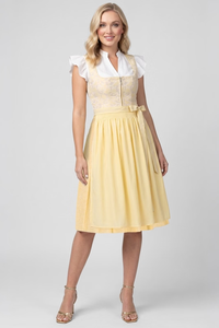 Yellow A-Line Midi <b>Dress</b> Strapless Chiffon Wrap Tie <b>Elastic</b> Waist Casual Summer <b>Dress</b> Flared Hem Solid Color Breathable - Product Image 2