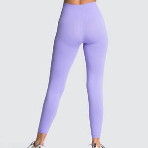 Conjunto Deportivo para Mujer con Logotipo Personalizado, Color Lavanda, Sin Costuras, Leggings de Compresión para Yoga, Conjunto de Sujetador Deportivo, Ropa Deportiva para Gimnasio - Product Image 5